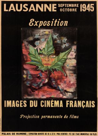 Affiche pour l'exposition "Images du cinéma français", septembre-octobre 1945