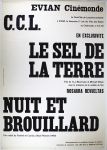Affiche du Ciné-Club de Lausanne, juin 1956