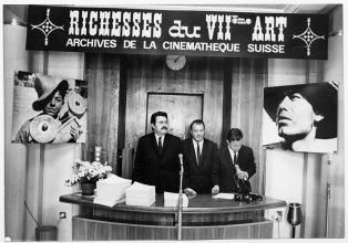 "Richesses du 7e art. Les archives de la Cinémathèque suisse" - conférence de Freddy Buache en 1959