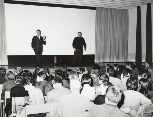 5ème Congrès International du Cinéma Indépendant (CICI) à l'Aula du Collège de Béthusy, septembre 1965