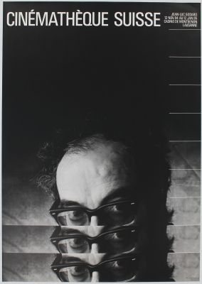 Affiche pour la rétrospective Jean-Luc Godard, 12 novembre 1984-12 janvier 1985