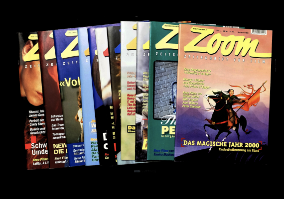 Exemplaires de la revue de cinéma Zoom, conservés à Zurich (2002)