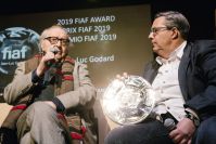 Remise du Prix FIAF 2019 à Jean-Luc Godard par Frédéric M...