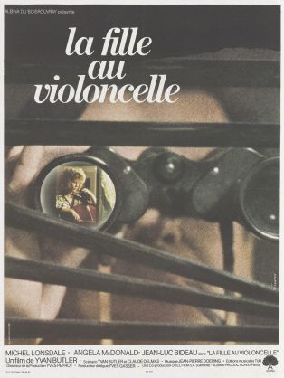 Affiche suisse du film "La Fille au violoncelle" (Yvan Butler, 1974)