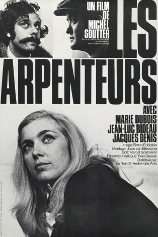 Affiche suisse du film "Les Arpenteurs" (Michel Soutter, 1972), offset
