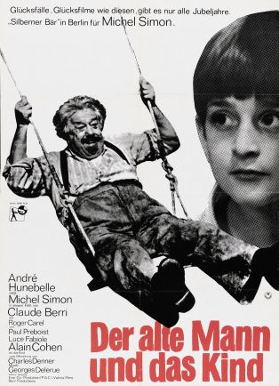 Affiche allemande du film "Le Vieil homme et l'enfant" (Claude Berri, 1967), offset