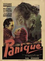 Affiche française du film "Panique" (Julien Duvivier, 194...