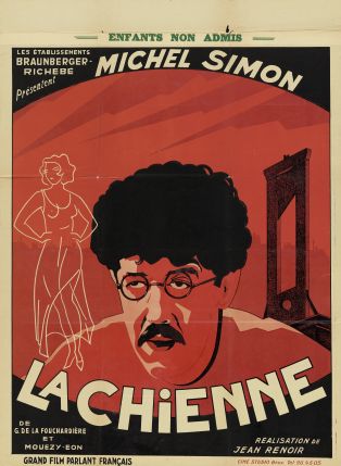 Affiche française du film "La Chienne" (Jean Renoir, 1931), lithographie