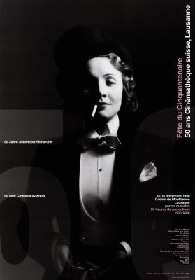 Affiche pour les 50 ans de la Cinémathèque suisse (1998)