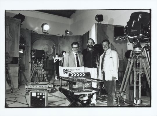 Roland Rime (transports), Serge Authier (responsable des mouvements) et Jean-François Vulliemin (chef technique Penthaz) dans les années 1990. Photo : Nicolas Frichot