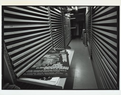 La photothèque de la Cinémathèque suisse à Penthaz dans les années 1990