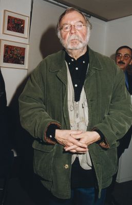 Soirée Jacques Chessex à la Cinémathèque suisse, années 1990. Photo : Marie-France Arnold