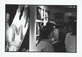 L'exposition itinérante "Train du cinéma" traverse le territoire helvétique en 1988 sous l'égide de la Cinémathèque suisse. Photo : Catherine Meyer