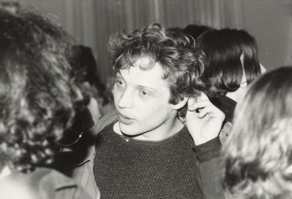 Jean-Philippe Ecoffey lors de la première de No Man's Land à la Cinémathèque suisse en 1985. Photo : Victor Wirthner