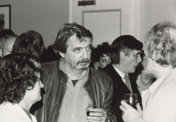 Alain Tanner lors de la première de No Man's Land à la Cinémathèque suisse en 1985. Photo : Victor Wirthner