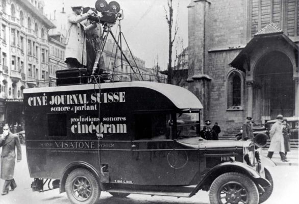 Le premier Ciné-Journal suisse a été produit sur une base privée entre 1923 et 1936 avec de la pellicule nitrate