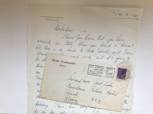 Lettre d'Ingrid Bergman à Marta Cohn, envoyée le 2 décembre 1960