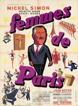 Affiche française du film "Femmes de Paris" (Jean Boyer, 1952)