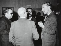 Raymond Borde, Marcel Oms et François Lachenal au 5ème Co...