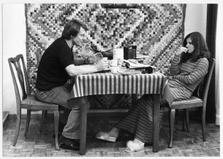 Photographie de tournage du film "Grauzone" (Fredi M. Murer, 1979)