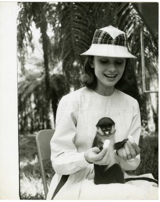 Audrey Hepburn lors du tournage du film 
