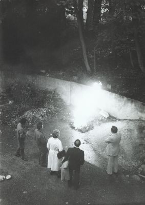Nitrates en décomposition dans les anciennes écuries du parc de Mon-Repos à Lausanne en 1981