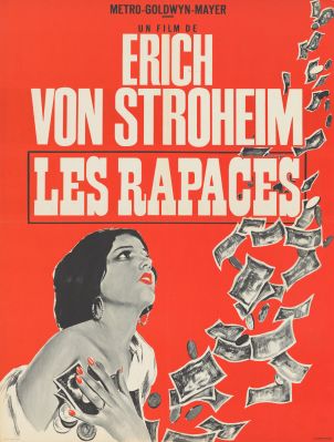 L'affiche originale de Rapaces (Greed, Erich von Stroheim, 1924) ; © Collection Cinémathèque Suisse, tous droits réservés