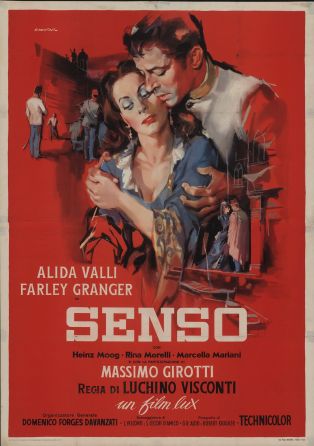 Affiche italienne du film "Senso" (Luchino Visconti, 1954)
