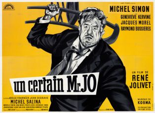 Affiche française du film "Un certain Mr. Jo" (René Jolivet, 1958), lithographie