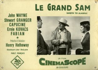 Photo cartonnée du film "North to Alaska" (Henry Hathaway, 1960)