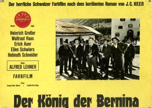 Photo cartonnée du film "Der König der Bernina" (Alfred Lehner, 1957)