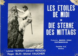 Photo cartonnée du film "Les Étoiles de midi" (Marcel Ichac et Jacques Ertaud, 1959)