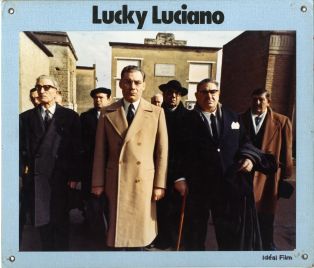Photo cartonnée du film "Lucky Luciano" (Francesco Rosi, 1973)