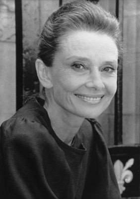 Portrait d'Audrey Hepburn, années 1980