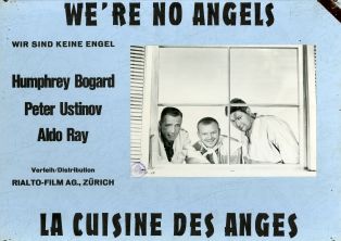 Photo cartonnée du film "We're No Angels" (Michael Curtiz, 1955)